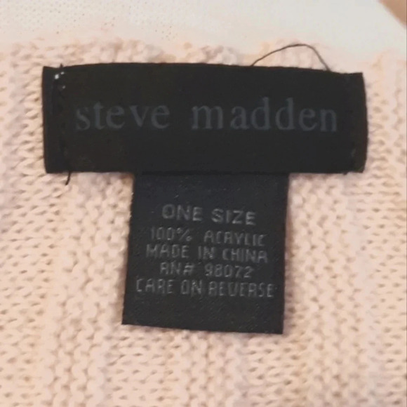 Steve Madden Knit Scarf Wrap Shawl Blush Pink One Size - Picture 7 of 9